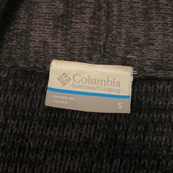 Columbia Rocky Range Black/Gray Heathered Wool Blend Long Cardigan Women’s Sz S - Picture 6 of 11